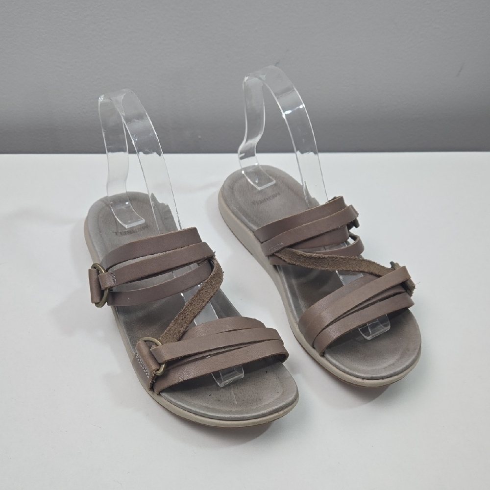 Merrell Tan Sandals Comfortable Slip-On Design